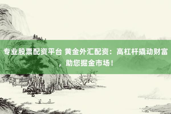 专业股票配资平台 黄金外汇配资：高杠杆撬动财富，助您掘金市场！