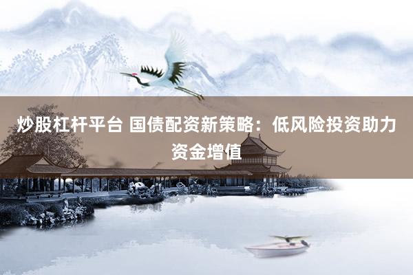 炒股杠杆平台 国债配资新策略：低风险投资助力资金增值