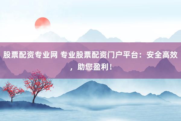 股票配资专业网 专业股票配资门户平台:安全高效,助您盈利!