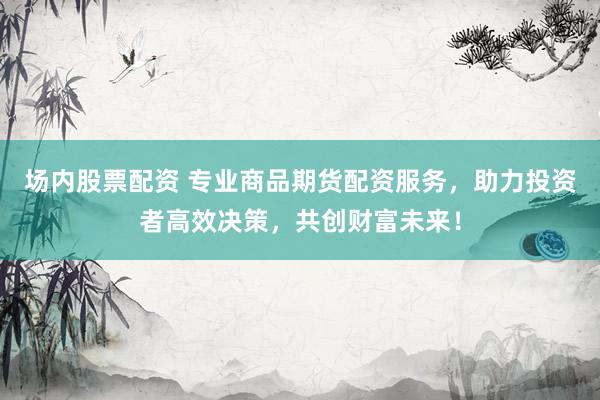 场内股票配资 专业商品期货配资服务,助力投资者高效决策,共创财富未来!